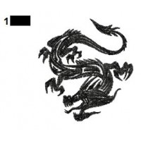 Dragon Tattoo Embroidery Design